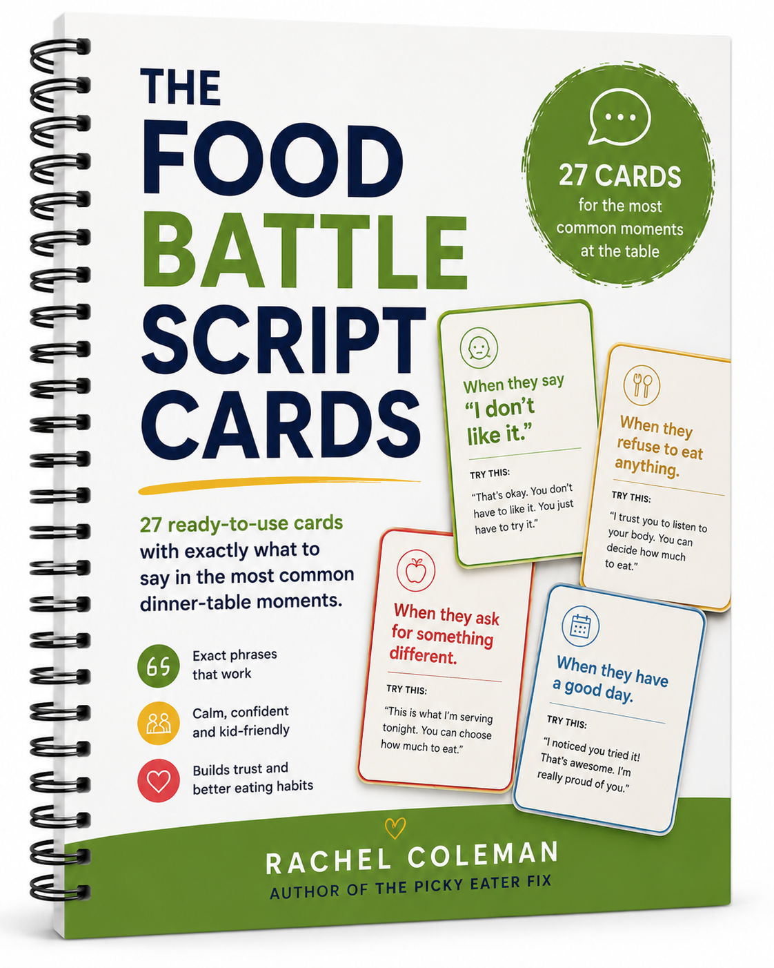 The Food Battle Script Cards